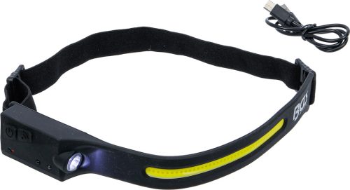 BGS COB LED fejlámpa mozgásérzékelővel