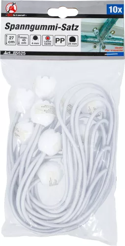 BGS szorítógumi-készlet golyóval 27 cm 10 darabos