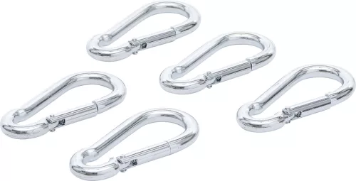 BGS karabiner készlet 8 x 80 mm 5 darabos