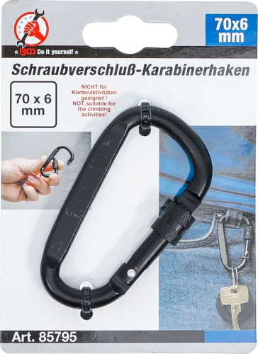 BGS csavaros karabiner 70 x 6 mm