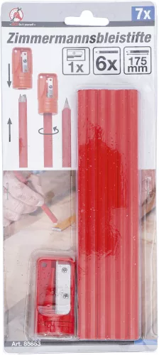 BGS ácsceruca 175 mm hegyezővel 7 darabos