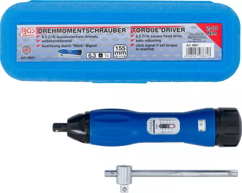 BGS nyomaték csavarhúzó 6,3 mm (1/4") 2 - 10 Nm