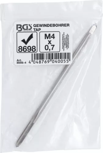 BGS menetfúró hosszú a BGS 8698-hez M4 x 0,7