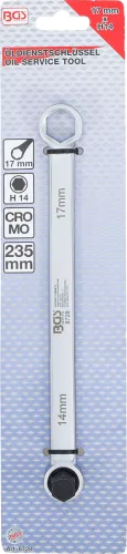 BGS olajleeresztő kulcs 17 mm x H14