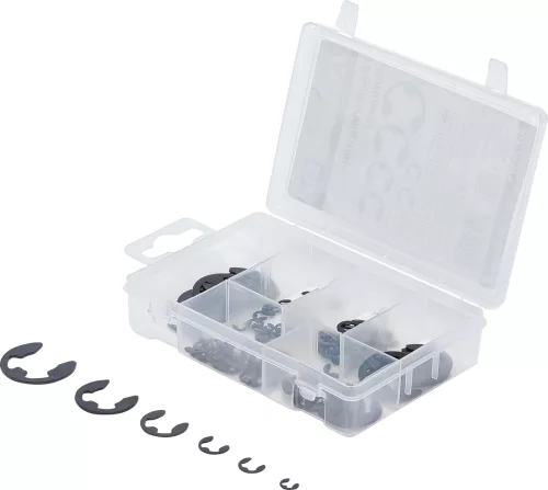BGS e-biztosítógyűrű készlet 3 - 15 mm 94 darabos