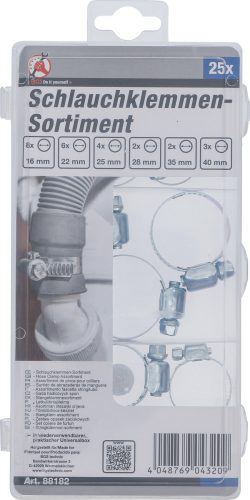 BGS tömlőbilincs-készlet 25 darabos