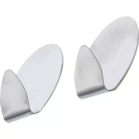 BGS öntapadós nemesacél akasztó 35 x 50 mm 1,0 kg 2 darabos