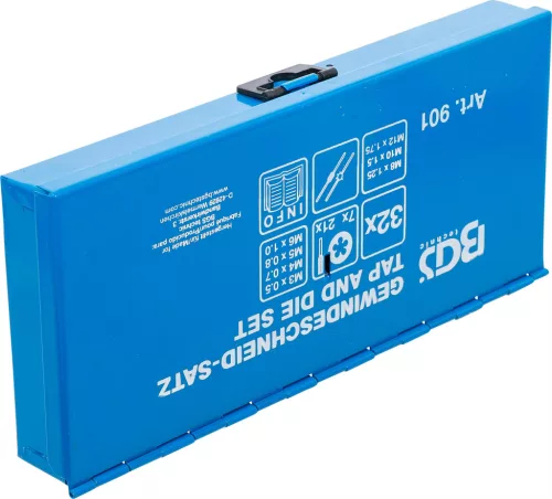 BGS menetvágó készlet M3 - M12 32 darabos