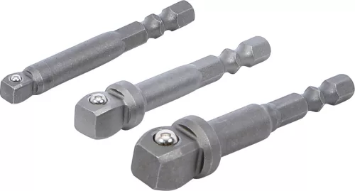 BGS fúrógép-billentő adapter készlet Külső hatszögletű 6,3 mm (1/4") 3 darabos