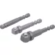 BGS fúrógép-billentő adapter készlet Külső hatszögletű 6,3 mm (1/4") 3 darabos