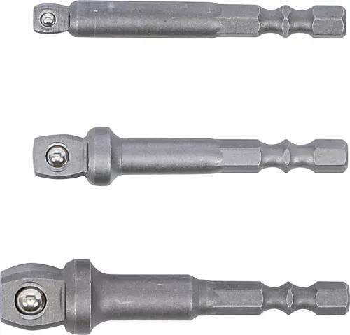BGS fúrógép-billentő adapter készlet Külső hatszögletű 6,3 mm (1/4") 3 darabos
