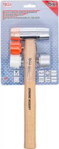 BGS kalapács cserélhető fej Hickory nyéllel Ø 35 mm