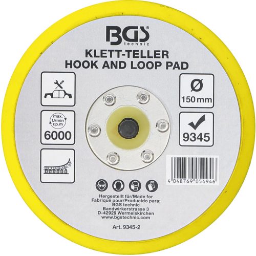 BGS tépőzáras tárcsa a BGS 9345-hez Ø 150 mm