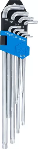 BGS derékszögű kulcs készlet extra hosszú + extra rövid T-profil (Torx) T10 - T50 9 darabos