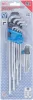 BGS derékszögű kulcs készlet extra hosszú + extra rövid T-profil (Torx) T10 - T50 9 darabos