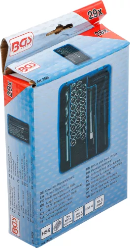 BGS menetjavítókészlet M10 x 1,25 mm 29 darabos