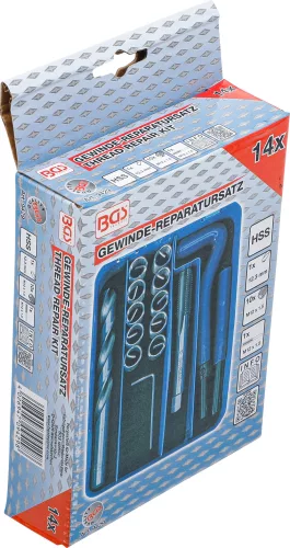 BGS menetjavítókészlet M12 x 1,5 mm 14 darabos