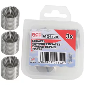 BGS tartalék menetes betétek M24 x 2,0 mm 3 darabos