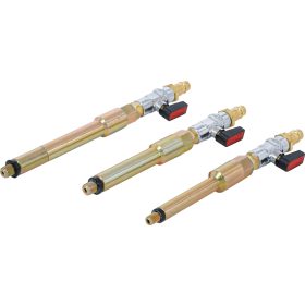 BGS sűrítettlevegő-adapter készlet izzógyertya-furatokhoz m8×1,0 m10×1,0 m10×1,25 3 db