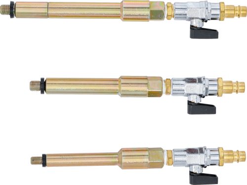 BGS sűrítettlevegő-adapter készlet izzógyertya-furatokhoz m8×1,0 m10×1,0 m10×1,25 3 db