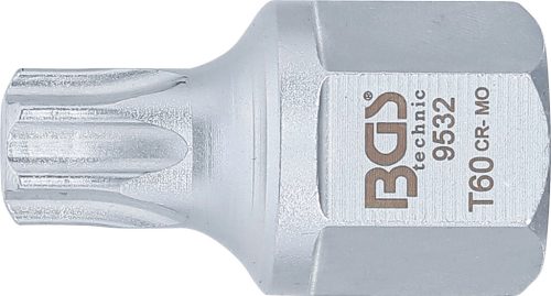 BGS bordásszíj-behajtófej 12,5 mm (1/2"), külső hatszögletű 22 mm T-profil (Torx) T60
