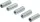 BGS menetjavító hüvely Belső menet M6 x 1,0 mm / Külső menet M8 x 1,0 mm 5 darabos