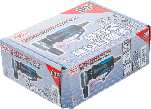 BGS levegős csiszoló extra rövid 90°-ban hajlított 126 mm