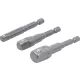 BGS adapterkészlet fúróhoz külső hatszögletű kulcsnyílás 6,3(1/4), 10(3/8), 12,5(1/2) mm 3 db