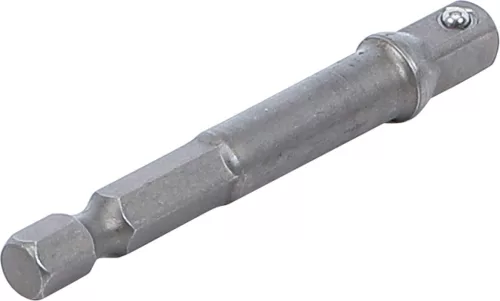 BGS adapter fúrógéphez külső hatszögletű 6,3 mm (1/4") külső négyszögletű hajtószár 6,3 mm (1/4")
