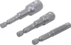 BGS adapterkészlet fúróhoz külső hatszögletű kulcsnyílás 6,3(1/4), 10(3/8), 12,5(1/2) mm 3 db