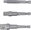 BGS adapterkészlet fúróhoz külső hatszögletű kulcsnyílás 6,3(1/4), 10(3/8), 12,5(1/2) mm 3 db