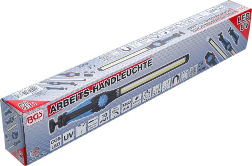 BGS COB-LED / UV kézi műhelylámpa ultra lapos