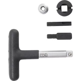 BGS olajleeresztő kulcs készlet műanyag csavarokhoz 6,3 mm (1/4") és 10 mm (3/8") 5 darabos
