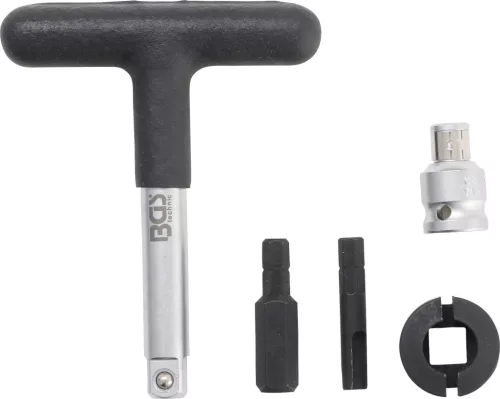 BGS olajleeresztő kulcs készlet műanyag csavarokhoz 6,3 mm (1/4") és 10 mm (3/8") 5 darabos