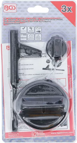 BGS olajleeresztő és beltöltő készlet automata váltóhoz Mercedes 9G-Tronic