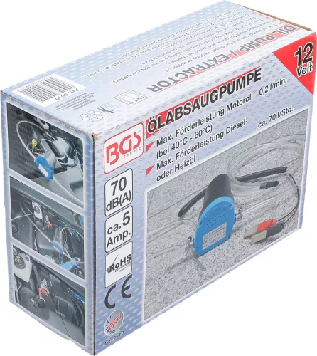 BGS olajleszívó pumpa 12 Volt