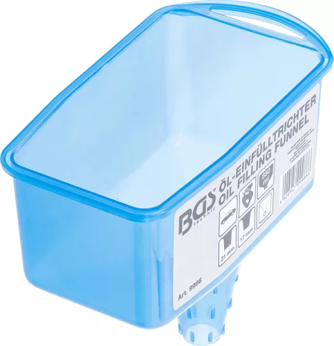BGS olajbetöltő tölcsér 850 ml tartály
