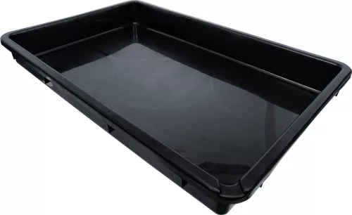 BGS univerzális kád kiöntővel fekete 50 l
