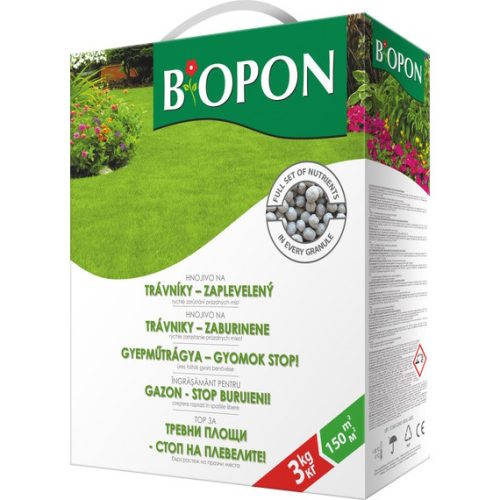 Biopon növénytáp Gyep Elgazosodott gran. 3kg