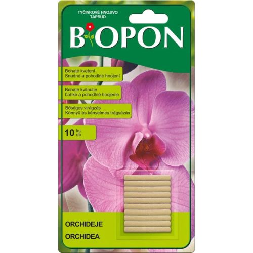 Biopon Táprúd Orchidea 10db+10db ajándék bliszter