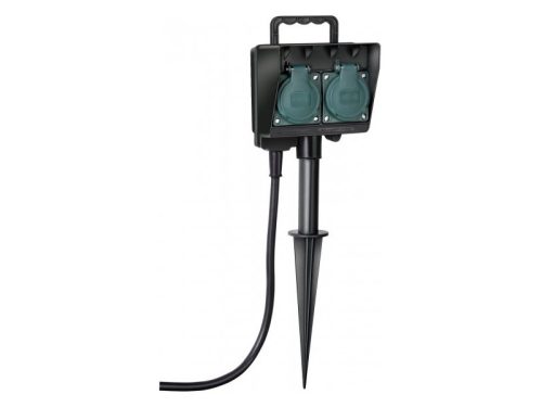 Brennenstuhl kerti leszúrható elosztó kettes 1,4 m, IP44