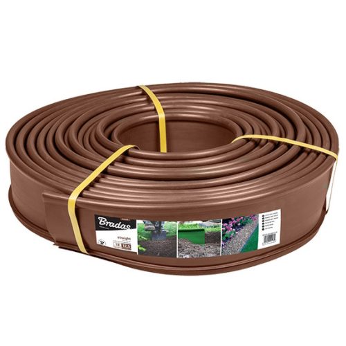 Ágyásszegély OBKB18125 barna 12,5cm széles 18m hosszú tekercs