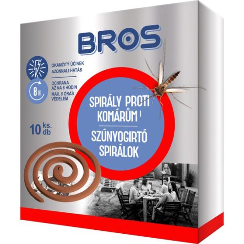 Bros Szúnyogirtó és riasztó spirál 10db-os