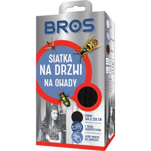 Bros Szúnyogháló ajtóra 75cmx220cm 2db-os