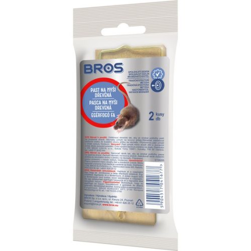 Bros Egérfogó fa 2db-os
