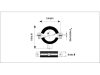 Gumis bilincs EDR (2 db/cs) M8 x 80 + (2 db/cs) FX10 + (2 db/cs) RI O 22 mm