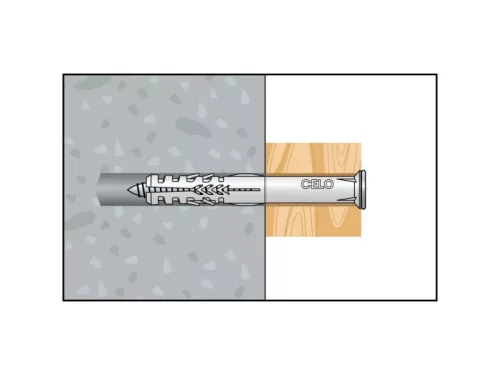 Műanyag dübel csavar 10-115 SKS (5 db/cs)