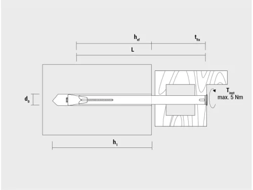 Fém Tokrögzítő dübel MR 10-132 (6 db/cs)