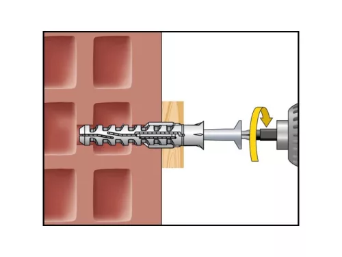 Műanyag dübel MFR 10-60 SB TX (4 db/cs)