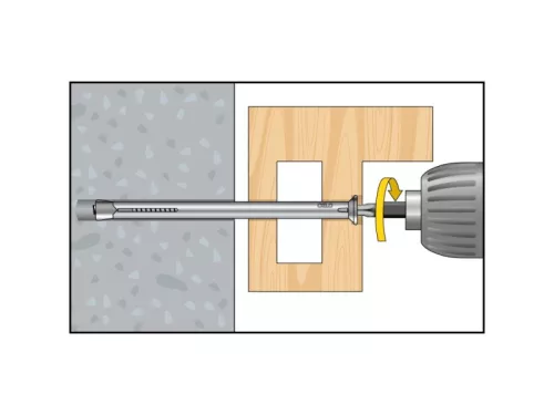 Fém tokrögzítő dübel MR 10-92 (6 db/cs)